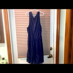 Blue dress M lace
